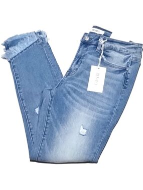 ◾NEW◾WOMEN'S (SIZE 29) ZENANA MID-RISE RAW HEM SKINNY JEANS